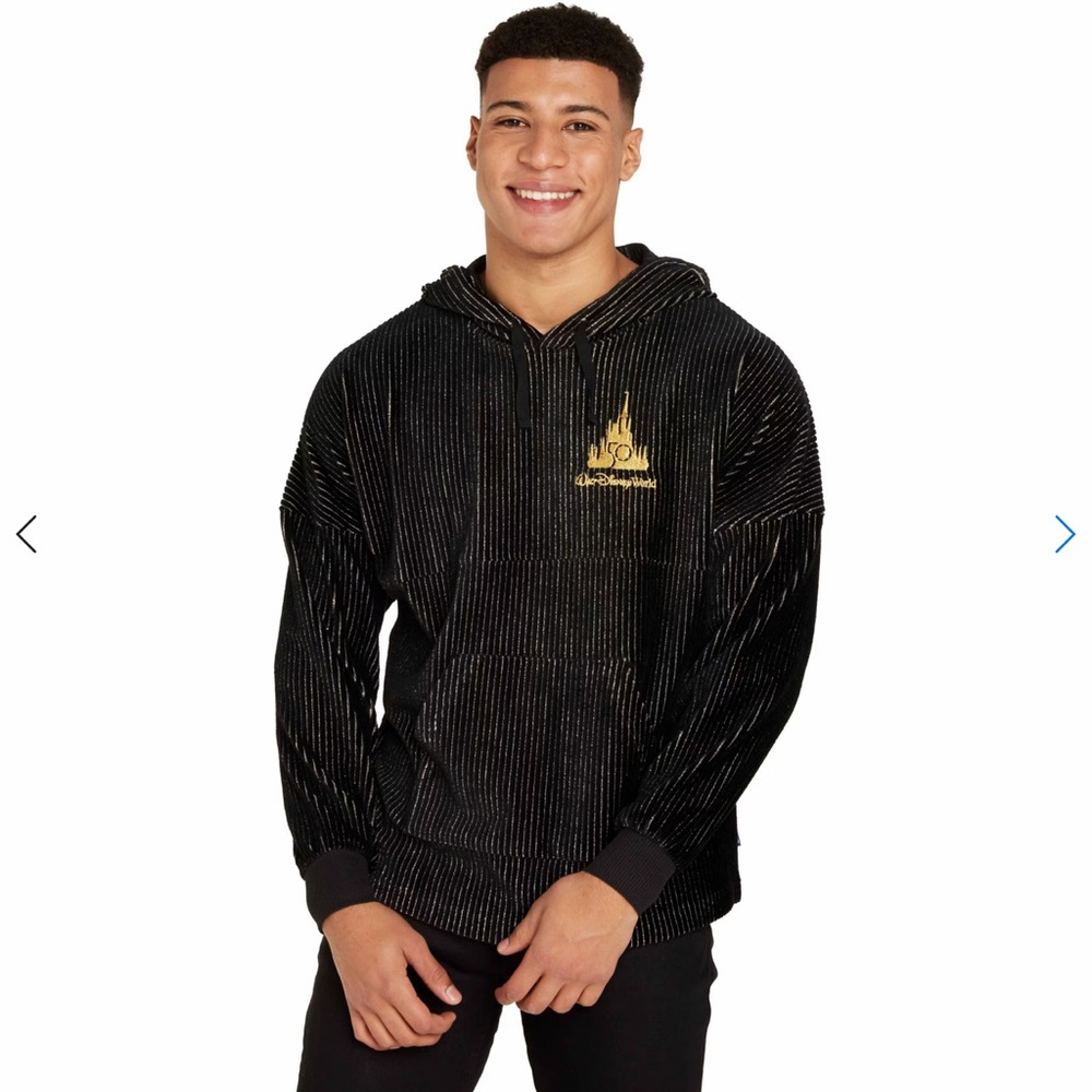 Walt Disney World 50th Anniversary Luxe Logo Hooded Sweatshirt Unisex Size S